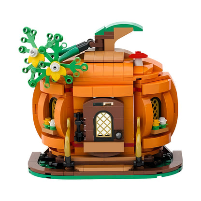 pumpkin cottage building set | halloween | moc-205267 - 1