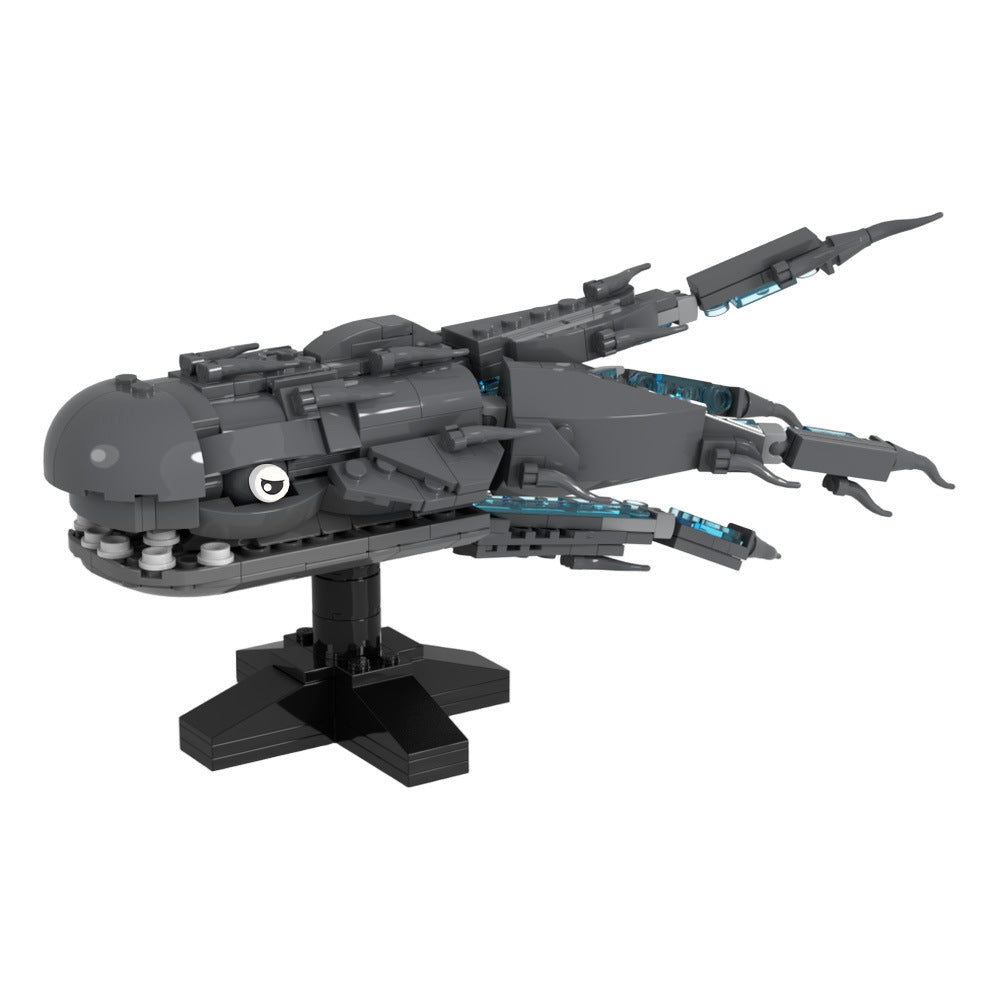 purrgil space whale building set | moc-200357 - 2
