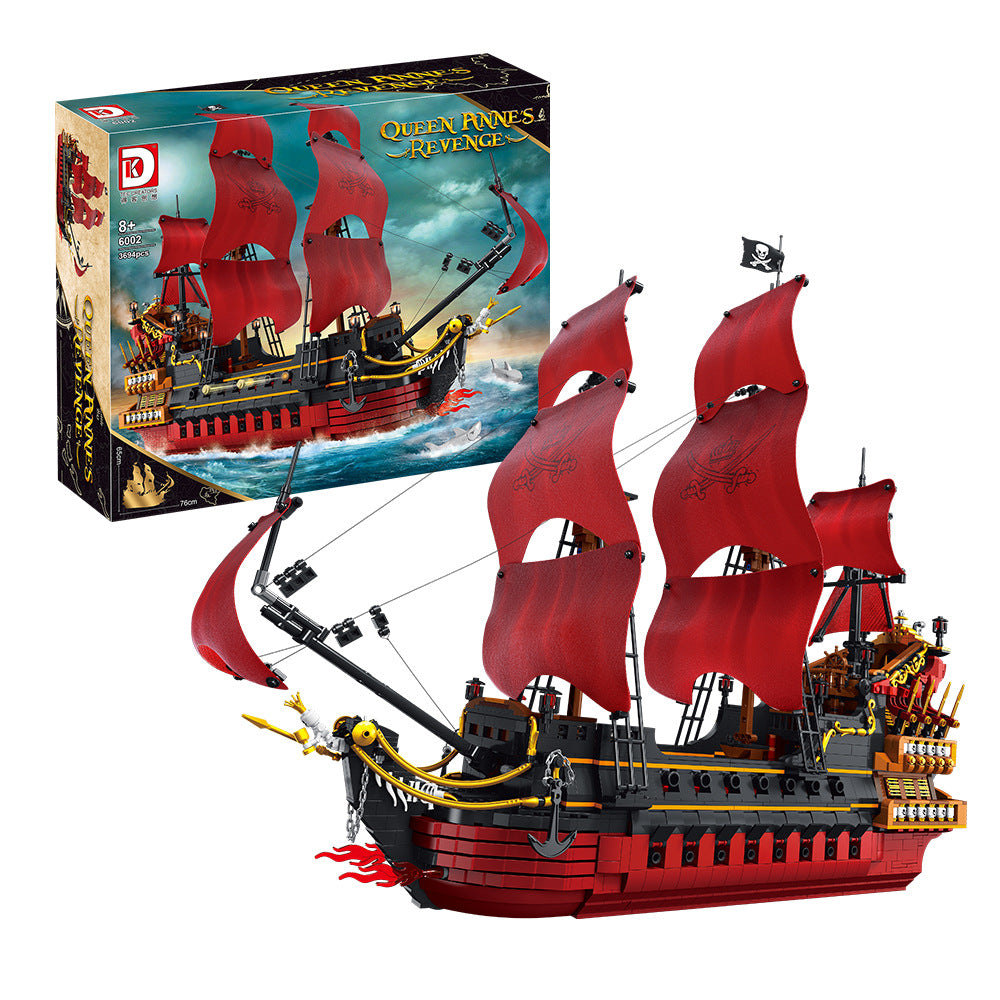 queen anne's revenge pirate ship - 3694 pcs | dk 6002 - 5