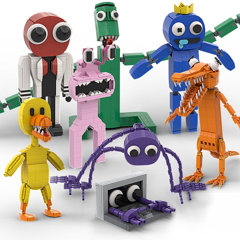 rainbow friends blue building set | lego-compatible - 1