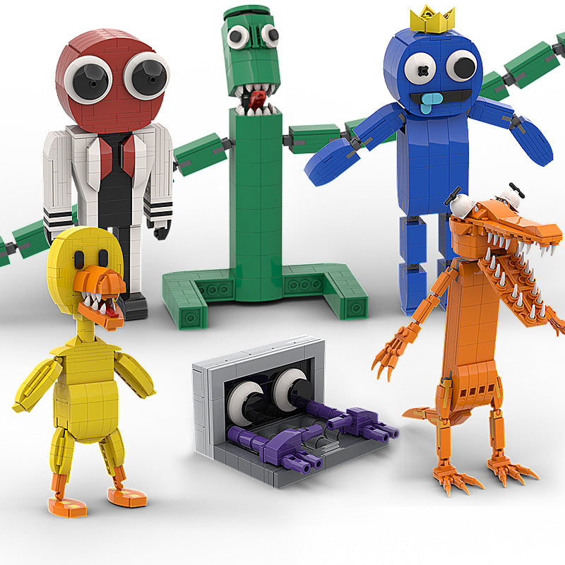 rainbow friends green building set | lego-compatible - 2