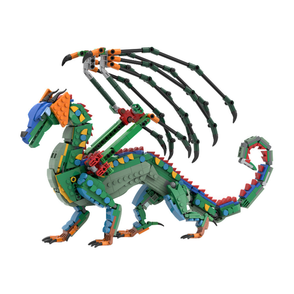 rainwing building set | wings of fire | lego compatible - 1