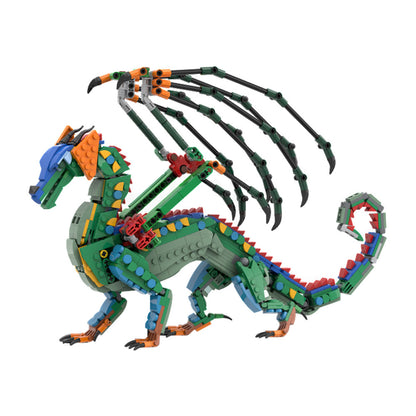 rainwing building set | wings of fire | lego compatible - 1