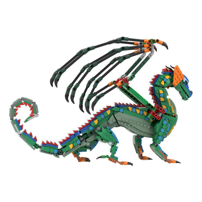 rainwing building set | wings of fire | lego compatible - 2