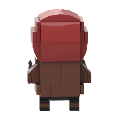 red hood brickheadz moc set | lego-compatible superhero figure - 3