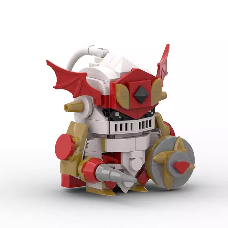 red knight digimon brickheadz moc set | lego-compatible 216 pcs - 2
