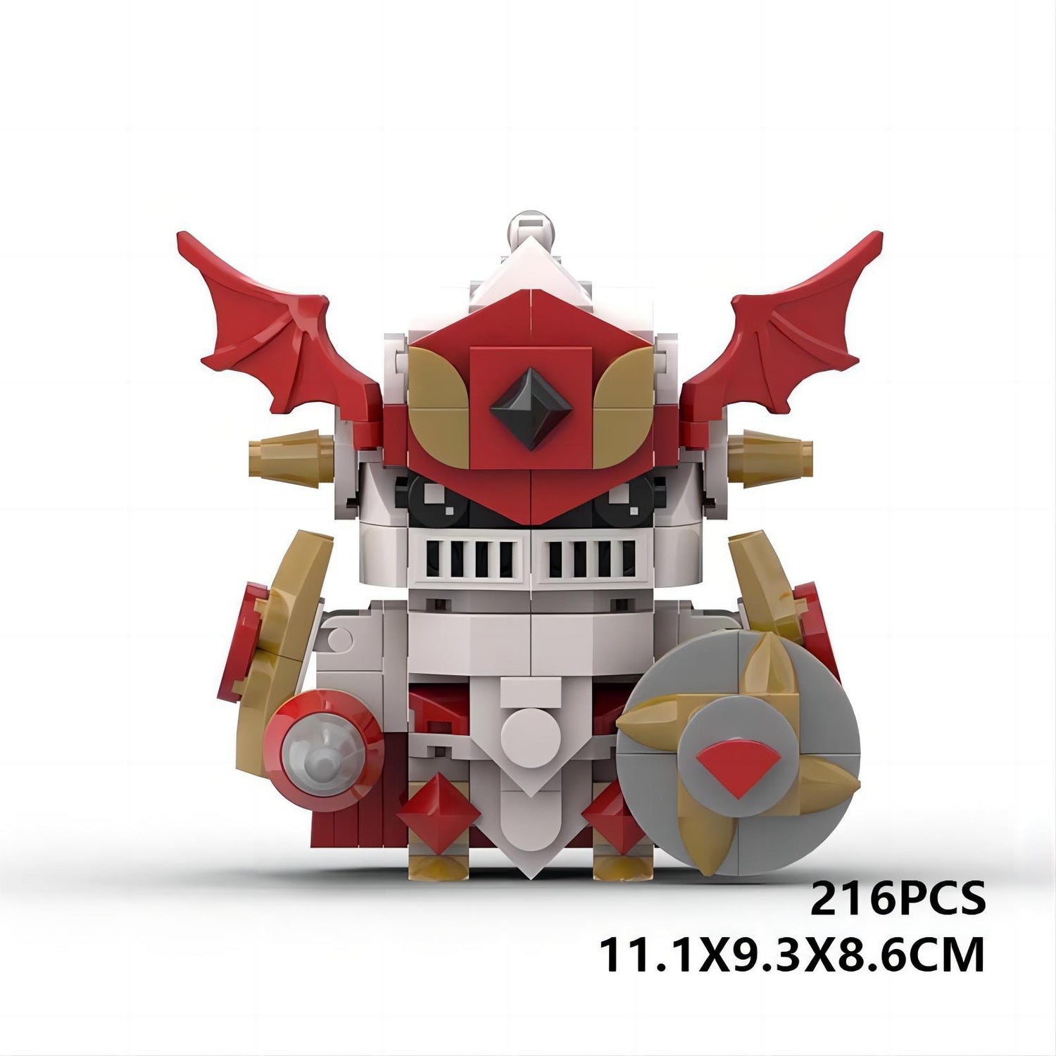 red knight digimon brickheadz moc set | lego-compatible 216 pcs - 5