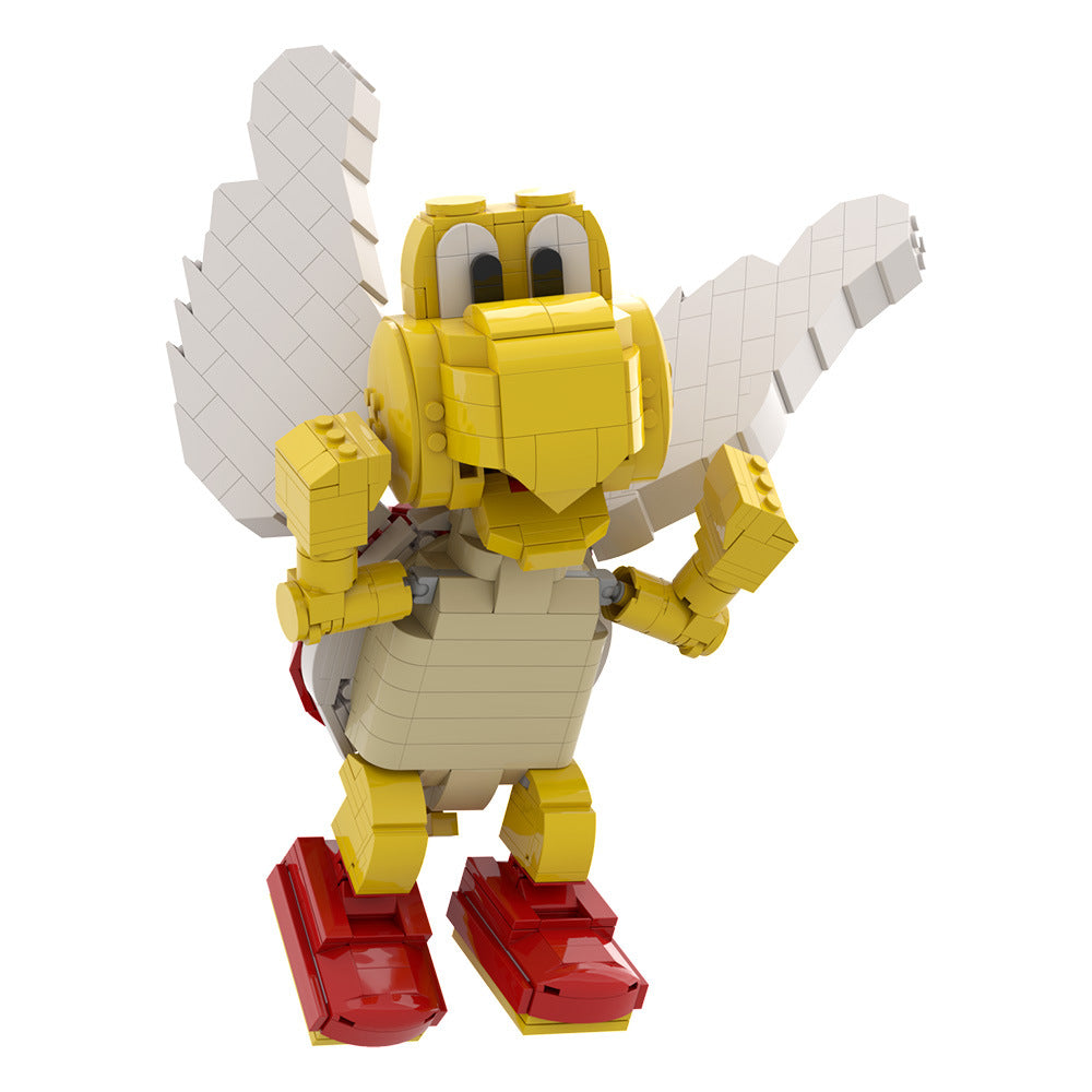 red koopa paratroopa building set | super mario | moc-160717 - 5