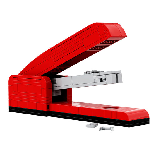 red swingline stapler building set | office space | lego compatible - 2
