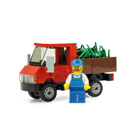 red truck building set | moc-14908 - 1