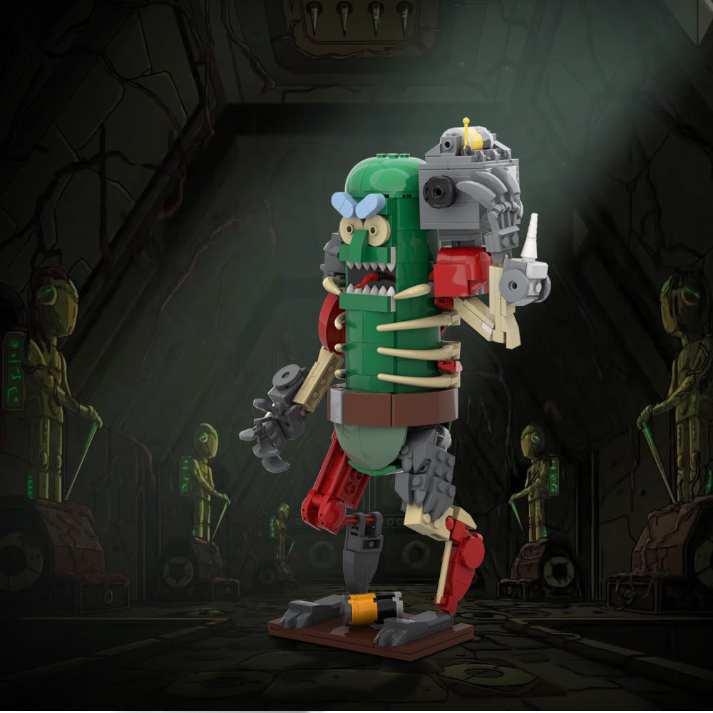 rick and morty mr. pickles - cucumber warrior mecha - 1