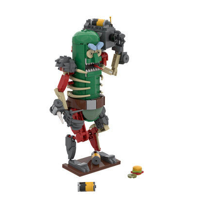 rick and morty mr. pickles - cucumber warrior mecha - 2