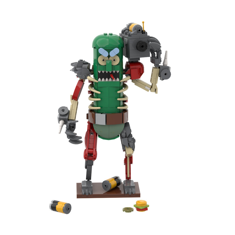 rick and morty mr. pickles - cucumber warrior mecha - 3