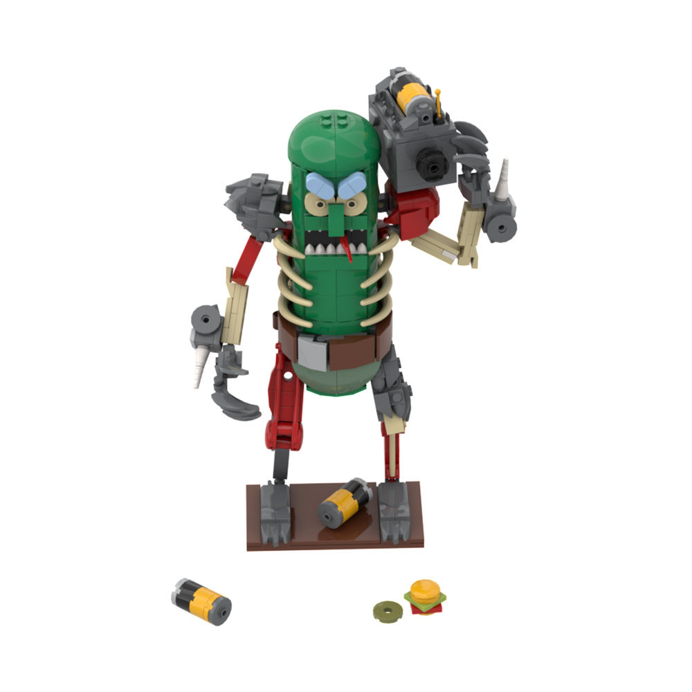 rick and morty mr. pickles - cucumber warrior mecha - 5