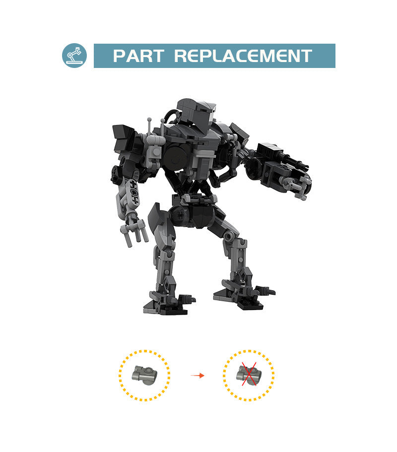 robo cain from cyborg endboss from robo cop 2  1990 - mech mecha gundam - 3