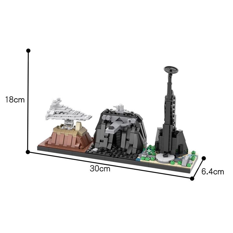 rogue one skyline building set | star wars | moc-30204 - 2