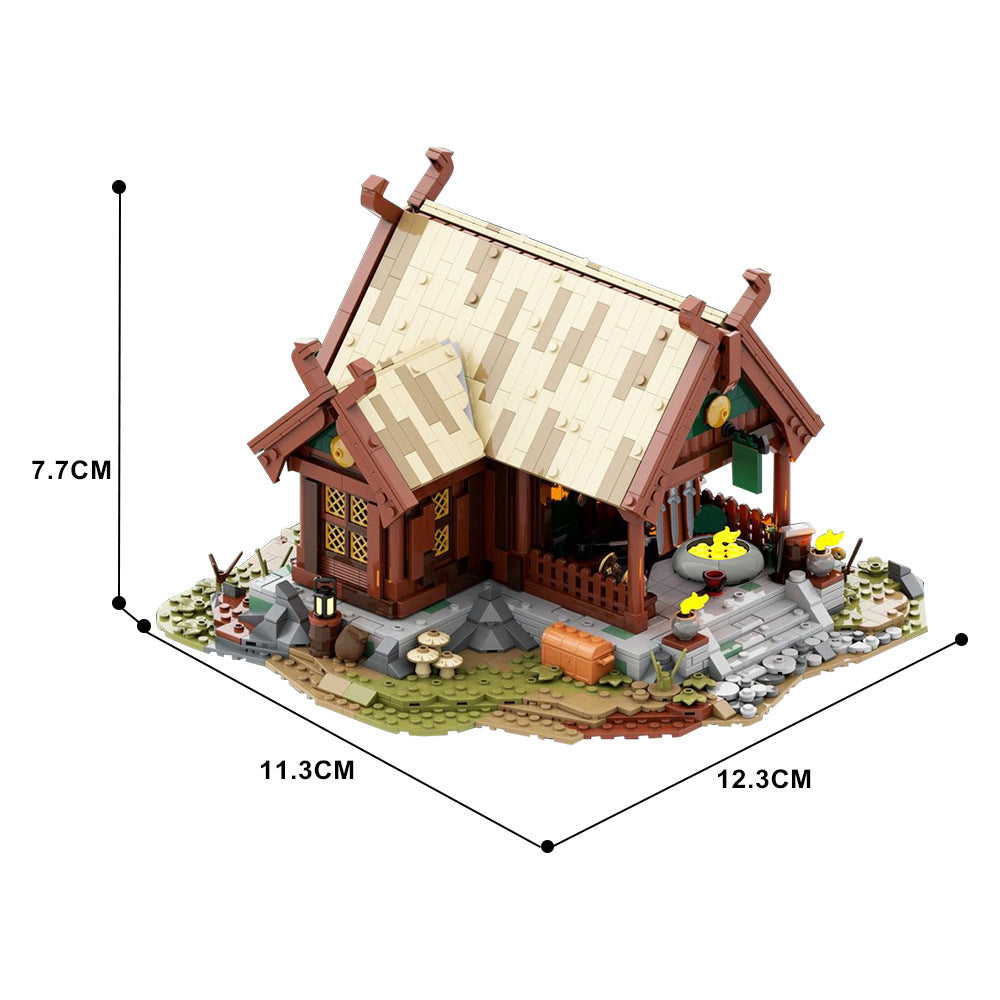 rohan blacksmith‘s house building set | lotr | moc-138540 - 4