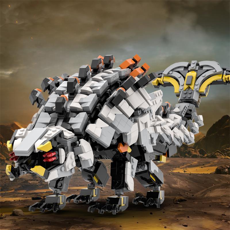 rollerback building set | horizon forbidden west | lego compatible - 1