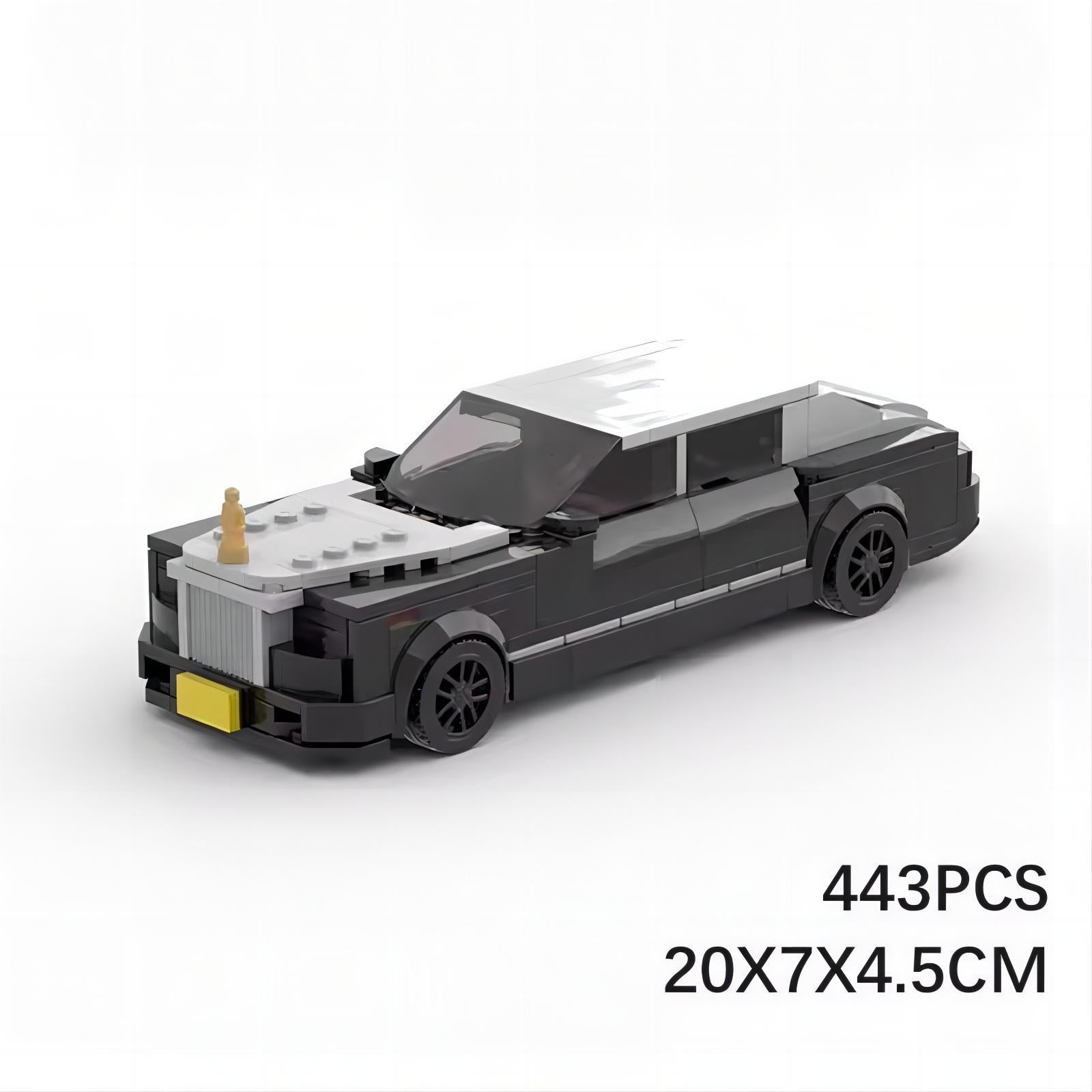 rolls-royce phantom moc building set | 443 pcs | lego compatible - 4