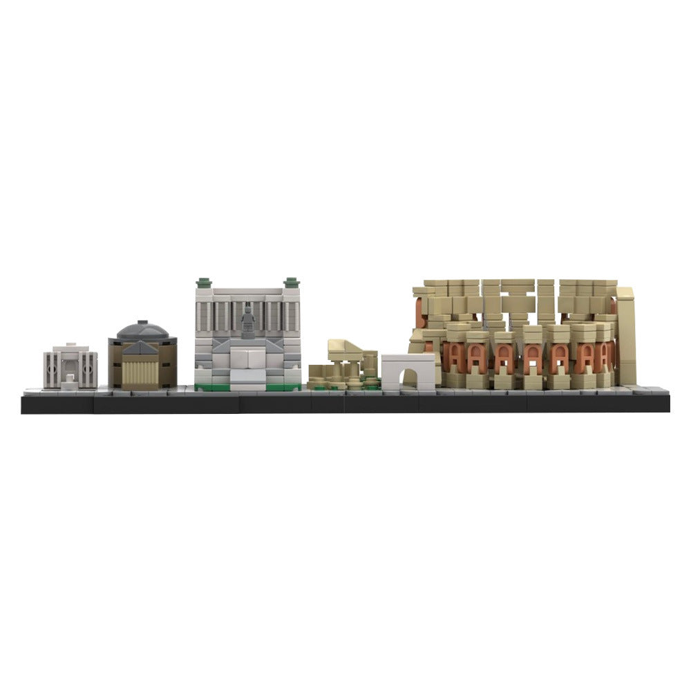 rome skyline building set | lego compatible - 1