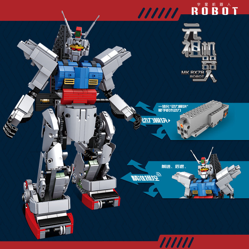 rx-78 gundam robot remote control - 986 pcs | mouldking 15024 - 2