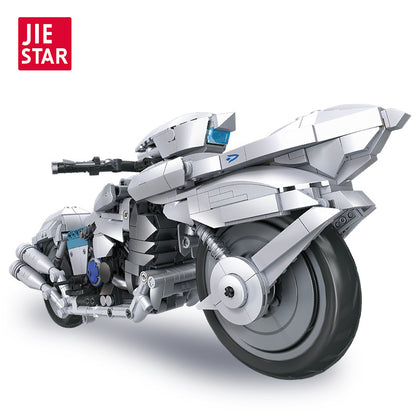 saber motored cuirassier motorcycle - 1306 pcs | jie star 58227 - 4