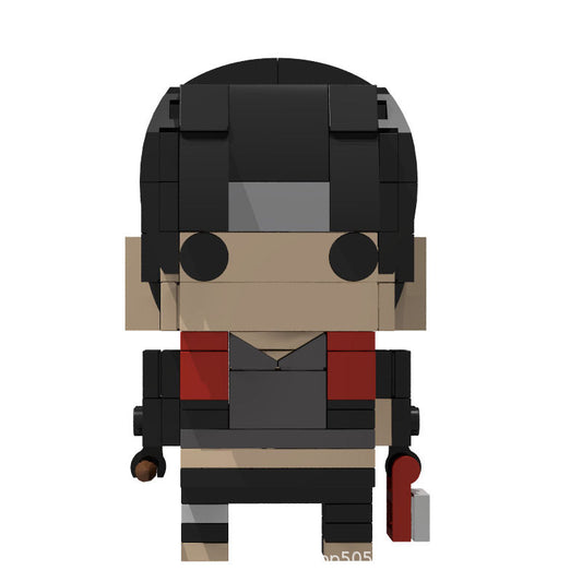 sai brickheadz moc building set | naruto anbu root | lego compatible - 1