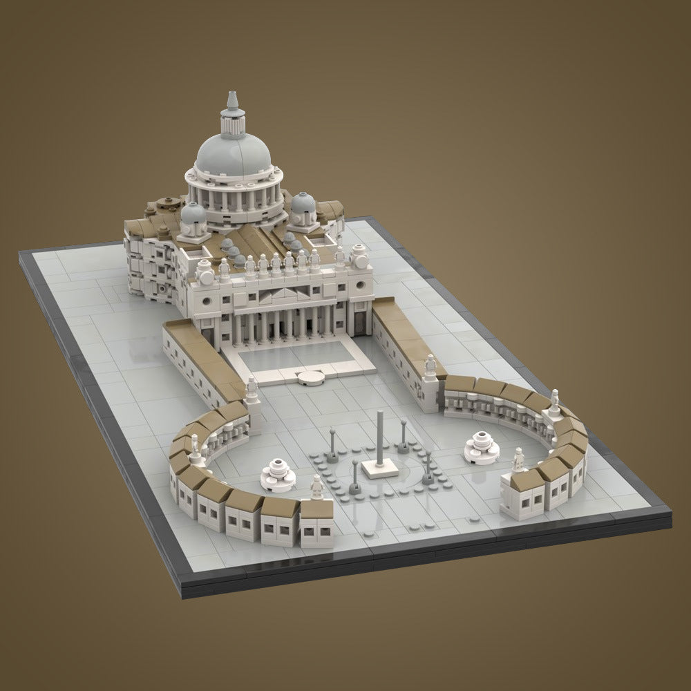 saint peter's basilica building set | lego compatible - 1