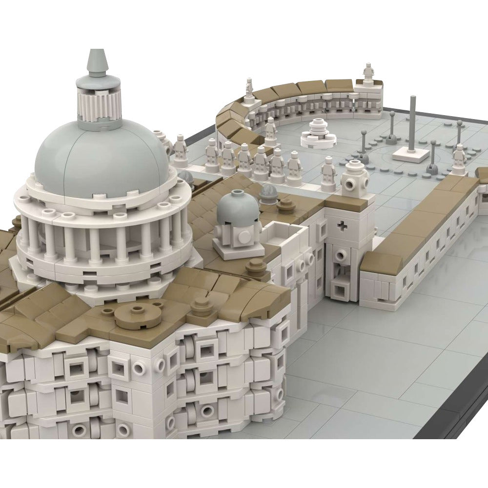 saint peter's basilica building set | lego compatible - 6