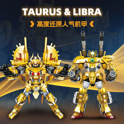 saint seiya tautus & libra building kit - jie star 58228 - 1