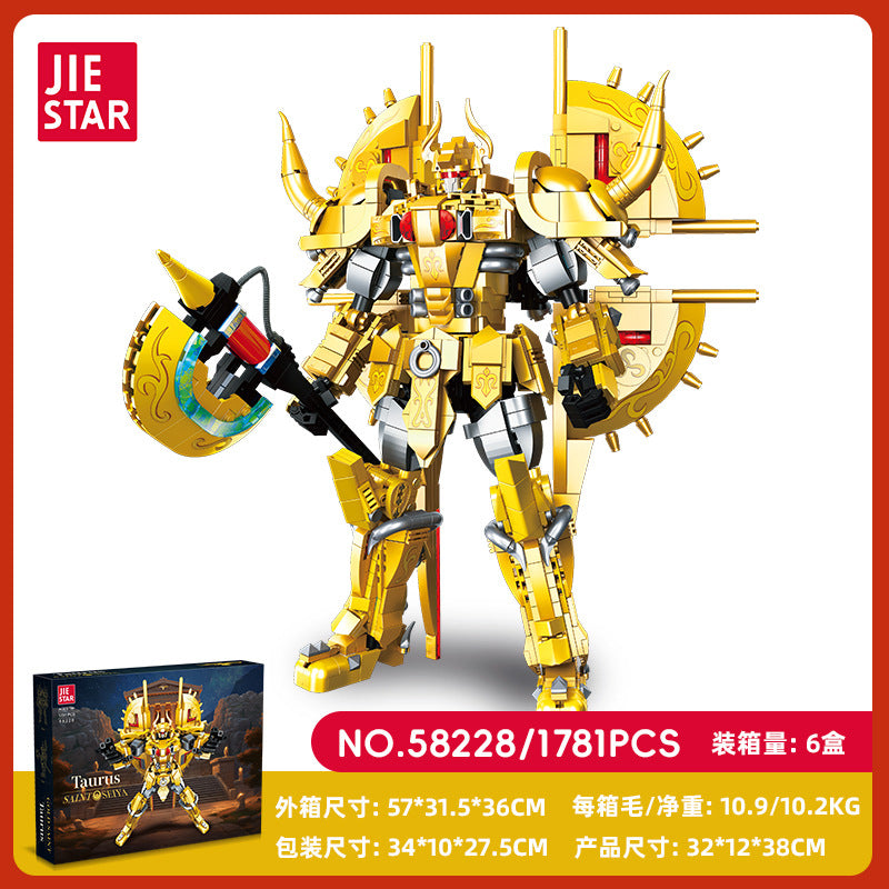 saint seiya tautus & libra building kit - jie star 58228 - 5