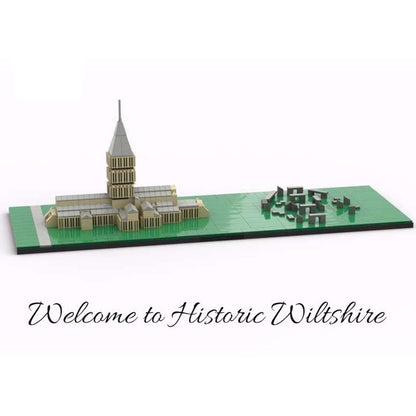 salisbury cathedral & stone henge architecture building set | moc-45767 - 2