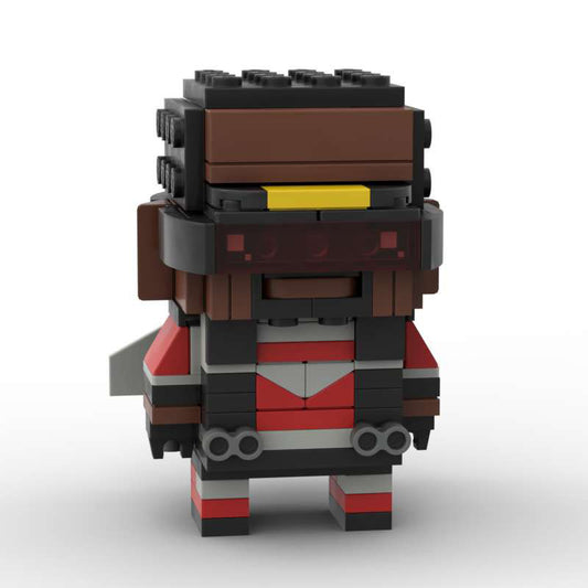 sam wilson brickheadz moc set | lego-compatible superhero toy - 2