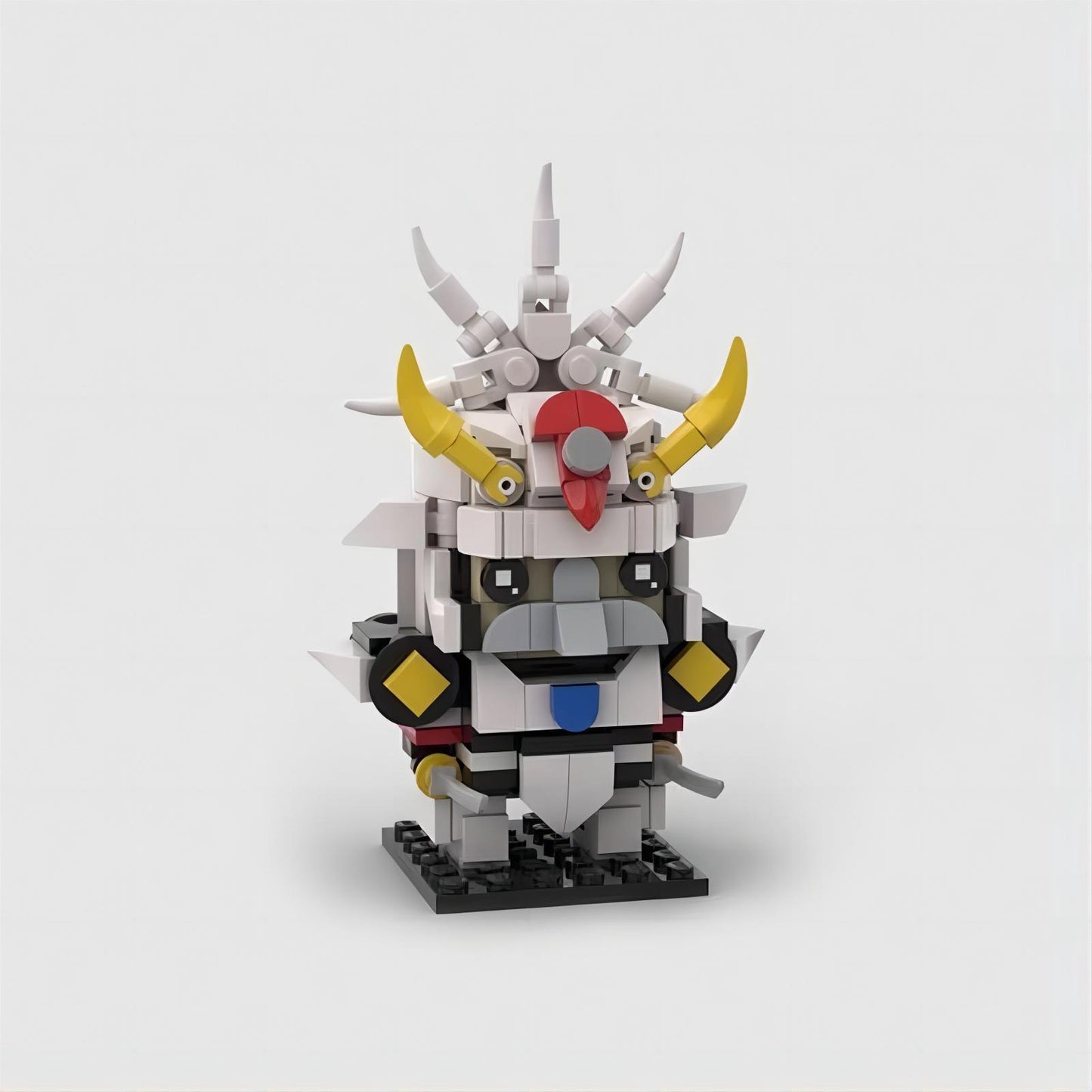 samurai bianco brickheadz building set | 5 samurai | moc-66328 - 2