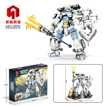 samurai mecha building block set - juhang 670 - 6