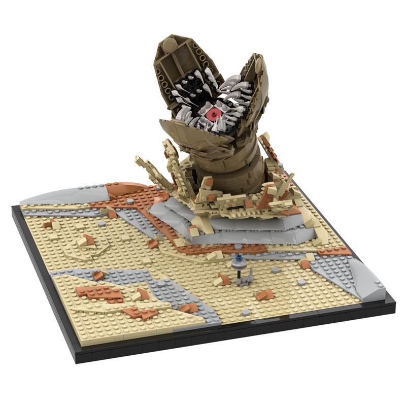 sandworm summoning scene building set | dune | lego compatible - 5