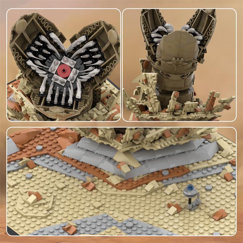 sandworm summoning scene building set | dune | lego compatible - 7