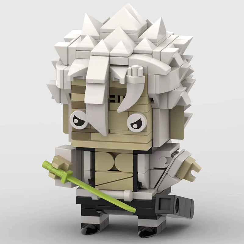 sanemi brickheadz wind harshira building set | demon slayer | moc-128316 - 2