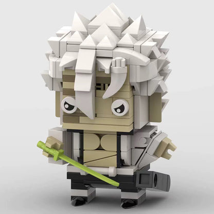 sanemi brickheadz wind harshira building set | demon slayer | moc-128316 - 2