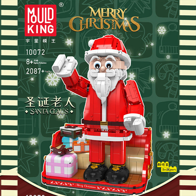 santa claus christmas building set - 2087 pcs | mouldking 10072 - 1