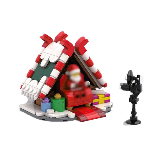 santa's photo booth building set | christmas moc | moc-131140 - 1