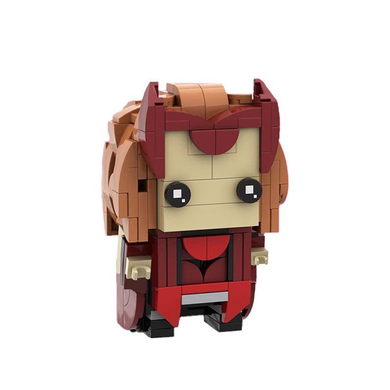 scarlet witch brickheadz building set | marvel | moc-79839 - 2