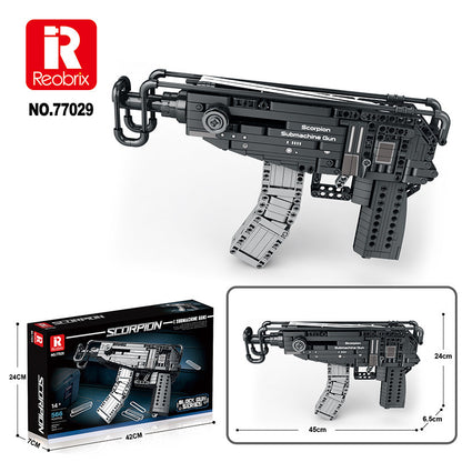 scorpion pistol building block - 566 pcs reobrix 77029 - 7