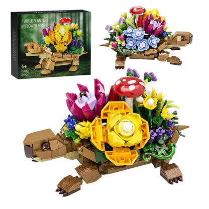 sea turtle succulent planter building kit – 477 pieces flowers pot - 2