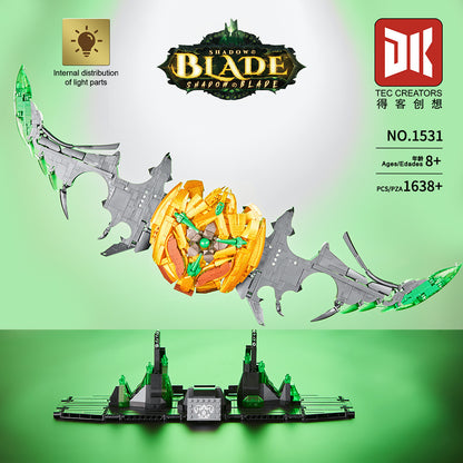 shadow blade with light - 1638 pcs | dk 1531 - 1