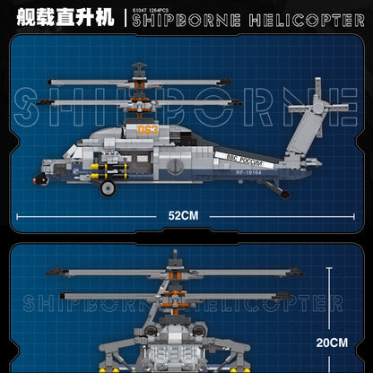 shipborne helicopter - 1264 pcs | jiestar 61047 - 5