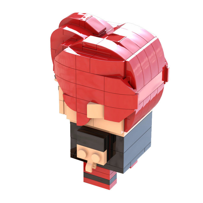 slam dunk hanamichi sakuragi brickheadz set | lego-compatible - 2