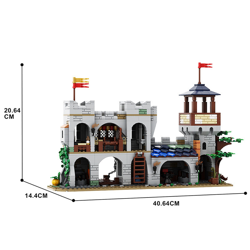 small lion knights' castle building set | moc-137562 - 4