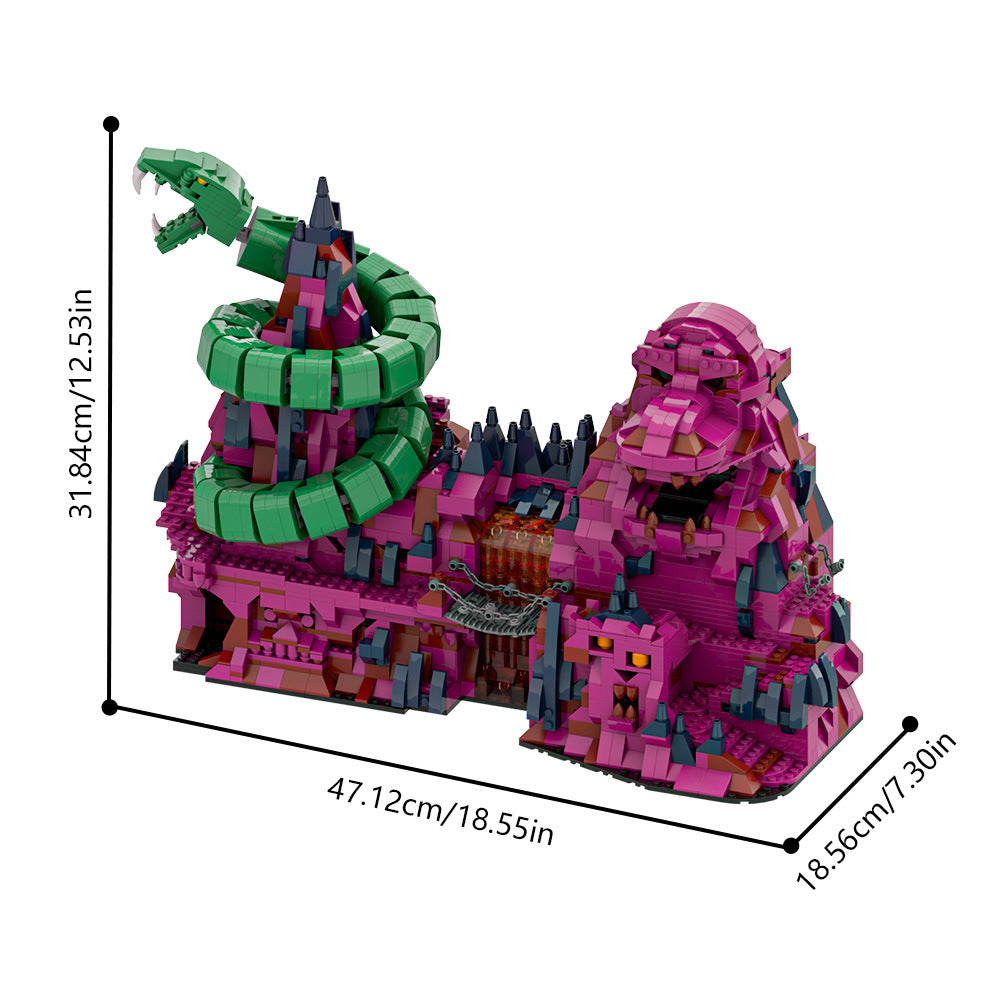 snake mountain building set | masters of the universe - 4
