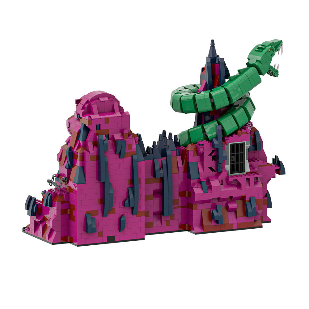 snake mountain building set | masters of the universe - 5